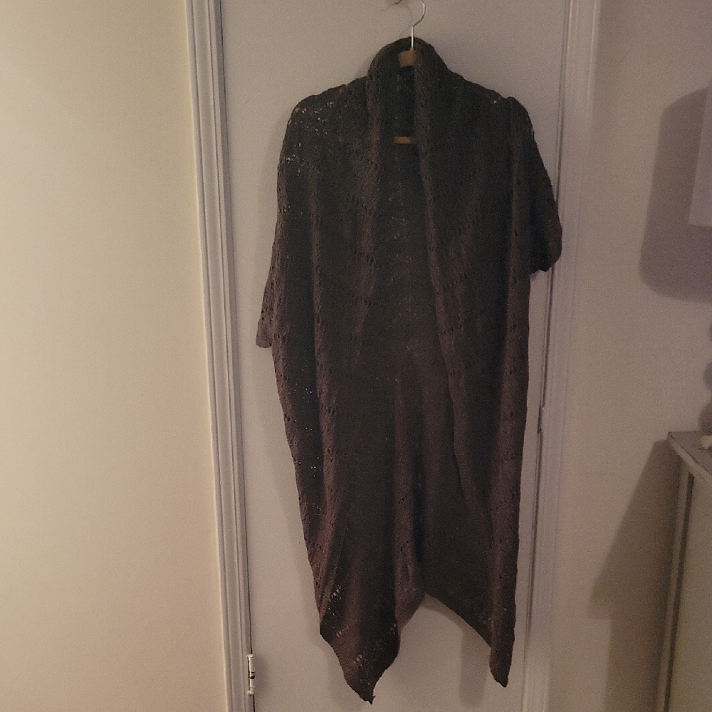 Elegant Green Women's Knit Cardigan